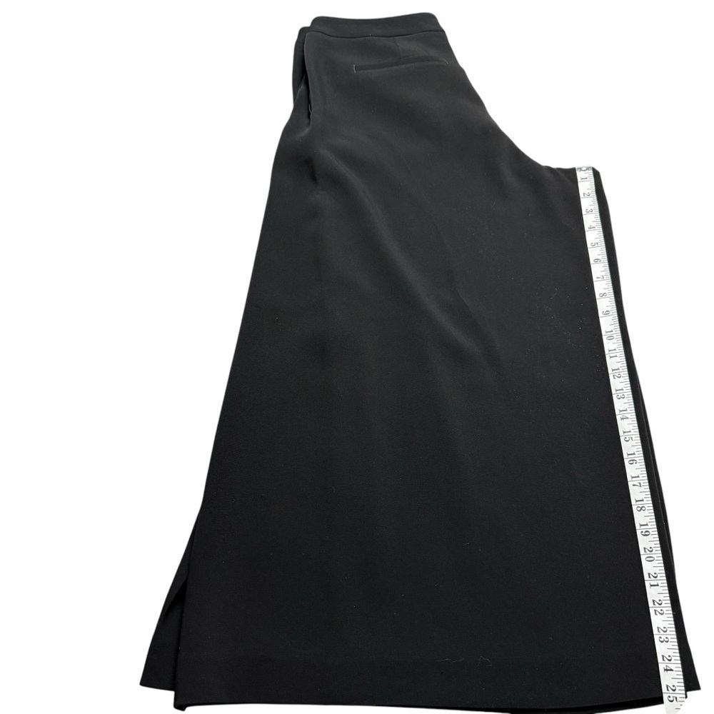 Rag & Bone Black Cropped Wide Leg Rowe Pants Size 12 USA Made Kulot Lagenlook - Picture 11 of 13
